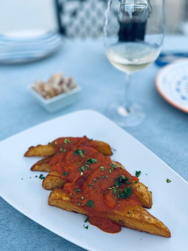 Plato con un entrante